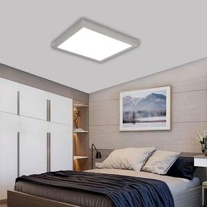 Adaledmodern Tavana Sıfır Panel LED Avize 24 W Sıva Üstü Kare 3200 Gün Işığı Beyaz Metal Kasa