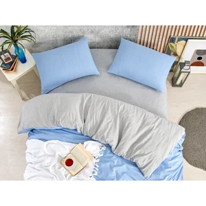 Çift Kişilik Polycotton Nevresim Takımı Mvi-Gri