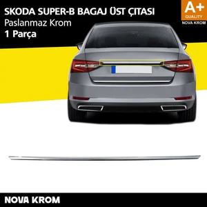 Nova Krom Skoda Superb Krom Bagaj Çıtası 2015 Üzeri