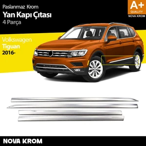 Nova Krom Vw Tiguan Krom Yan Kapı Çıtası 4 Prç. 2016-2020