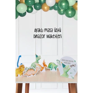 Dinozor Konsept Doğum Günü Ayaklı Pano Seti Masa Üstü
