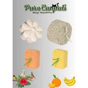 Purecanpati Premium Muhabbet,Kanarya,Paraket Kuşu Gaga Taşı Seti