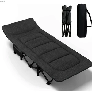 Efsane Kamp - Konfor Ultralight Kampet Portatif Kamp Yatağı Siyah -  190X68X35CM