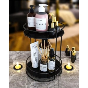 Ahlat Store Banyo Kozmetik Takı Düzenleyici Çok Amaçlı Organizer 2 Katlı Servis Sunum Tepsisi