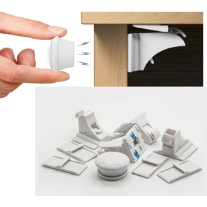 Gizli Manyetik Dolap/çekmece Kilidi Manyetik Güvenlik Kilidi 4'lü Set