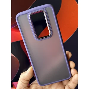 Oppo A9 2020 Kılıf Metal Çerçeve Hassas Butonlu Renkli Buzlu Şeffaf Transparan Kapak