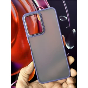 Vivo Y16 4g Kılıf Metal Çerçeve Hassas Butonlu Renkli Buzlu Şeffaf Transparan Kapak