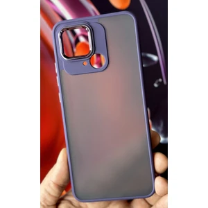 Xiaomi Redmi 10C Kılıf Metal Çerçeve Hassas Butonlu Renkli Buzlu Şeffaf Transparan Kapak