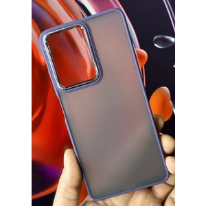 Xiaomi Redmi Note 12 Pro 5g Kılıf Metal Çerçeve Hassas Butonlu Renkli Buzlu Şeffaf Transparan Kapak