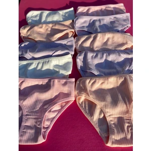 Raporlu Pamuklu 10 Adet Kız Çocuk Üçgen Slip Külot