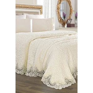 Dantelli Gelin Battaniye Seti Fransız Güpürlü Özel Çantasında