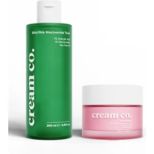 Cream Co. Arındırıcı Aydınlatıcı Akne Karşıtı Matlaştırıcı Nemlendirici Ikili