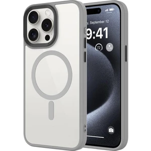 Apple iPhone 15 Pro Max Kılıf Arkası Mat Kenar Korumalı Magsafe Kapak Flet