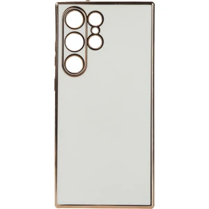 Samsung Galaxy S24 Ultra Kılıf Köşeli Altın Model Kapak