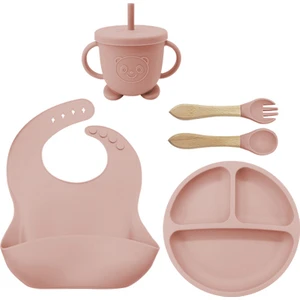 Tiandi Shop Çocuk Sofra Takımları, Gıda Takviyeleri, Kaseler, Kaşıklar, Yemek Tabakları, Silikon Yemek Tabakları, Beşli Set (Yurt Dışından)