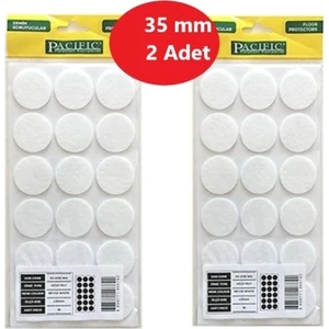 Zemin Koruyucu 35 mm Beyaz EVA Keçe, Ses ve Çizik Önleyici Beyaz Mobilya Keçesi 2 Adet