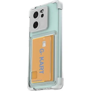 Xiaomi Mi 13T Pro Kılıf G-Kart Kartlıklı Silikon Darbe Korumalı + Ekran Koruyucu
