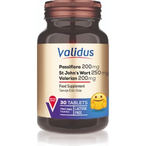 Passiflora + Valerian + Lavander + Camomille + St. John's Wort + Melissa 30 Tablets