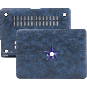 Macbook Air Kılıf 13 inç Deri Leat01 (Eski USB'li Model 2010-2017) A1369 A1466 ile Uyumlu