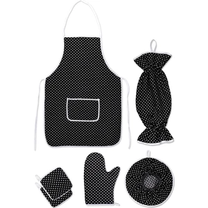 6 Parça Mutfak Seti & Mutfak Önlüğü , Fırın Eldiveni , 2li Tutacak , Organizer Poşetlik , Demlematik