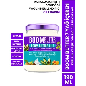 BOOM BUTTER 7 Yağ içeren Kuruluk Karşıtı Onarıcı Cilt Bakım Yağı 190 ML