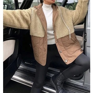 Love The Wind Peluşlu Bol Kesim Mont