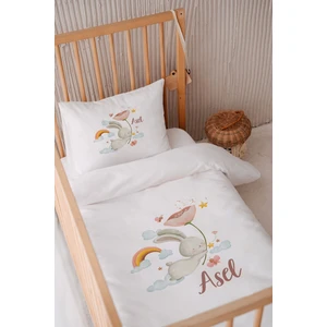 %100 Pamuk Saten Isme Özel 100X150 Bebek Yatak Nevresim Seti