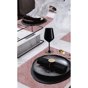 6'lı Kadife Dokulu Servis Peçetesi Pembe