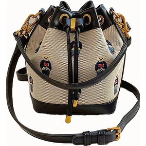 Beibaobao Bear Mr. Bear Crossbody Noe Omuz Çantası Siyah (Yurt Dışından)