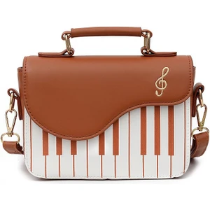 Miss Play Kadın Piyano Desenli Omuz Çapraz Çanta (Yurt Dışından)