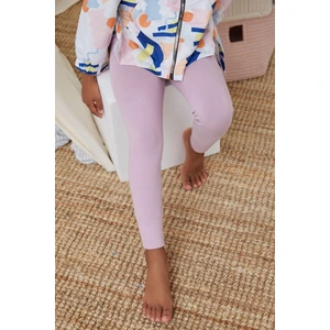 Katia & Bony  22201G1169  Lastik Detaylı Çocuk Tayt Koyu Lila