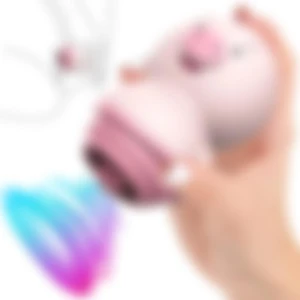 Lolita Shop USB Şarjlı Dil Yalama Orgazm Klitoris Uyarıcılı 6 Farklı Titreşim Modu Sevimli Domuzcuk Dil Vibratör