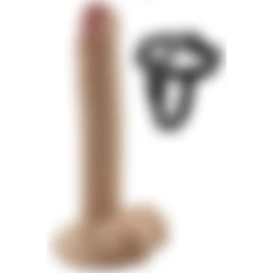 Lolita Shop Prüzsüz Ten Dokusunda 21 cm Belden Bağlama Kemerli Ultra Soft Dokuda Realistik Penis