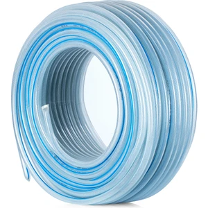 Süper Mavi Pvc Şeffaf Örgülü 15 Metre