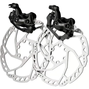 Bisiklet Mekanik Disk Fren Kaliper Seti Kaliper Rotor 160MM 6 Vidalı Balatalı