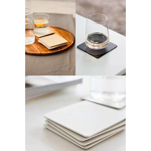 3Art Metal Metal Dekoratif Bardak Altlığı 3'lü Set - Renkli Kupa Bardak Altlıkları