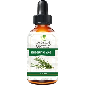 Le Sandre Organics Biberiye Uçucu Yağı % 100 Doğal Saf Yağ ile Hızlı Saç Uzatma 30 ml