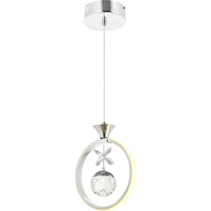 Eray Aydınlatma 1125-1 Krom LED Avize(Beyaz Işık -Sarı Işık - Gün Işığı)