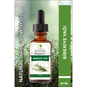 Le Sandre Organics Biberiye Uçucu Yağı %100 Doğal Saf Yağ ile Hızlı Saç Uzatma 50 ml