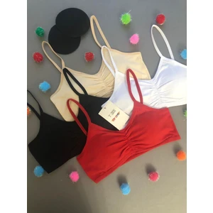 Toy Shop Kız Çocuk Pamuklu Ip Askı Pedli Büstiyer 4lü