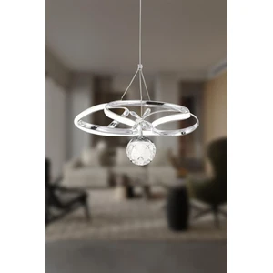 Eray Aydınlatma 2578-40 Krom LED Avize(Beyaz Işık -Sarı Işık - Gün Işığı)