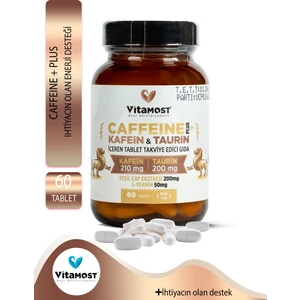 Caffeine Energy Taurin L-teanin Yeşil Çay Ekstresi (KAFEİN) Güç Ve Performans 60 Tablet