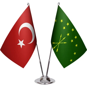 Asya Bayrak Adige Cumhuriyeti Ikili Masa Bayrağı