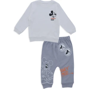 Erkek Bebek Disney Mod Mickey Mouse Alt Üst 2'Li Eşofman Takım