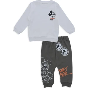 Erkek Bebek Disney Mod Mickey Mouse Alt Üst 2'Li Eşofman Takım
