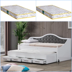 Eymen Yavrulu Karyola, Yavrulu Yatak Gri + 2 Adet Comfort Yatak