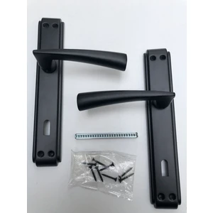 Lüx Hazal Aynalı Kapı Kolu ( Oda ) Mat Siyah