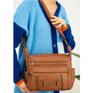 Yeni Sezon Bayan Çapraz Omuz Askılı Yıkama Deri