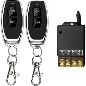 2x 433MHZ 220V Su Pompası Uzaktan Kumanda Anahtarı 1ch 30A Alıcı Modülü Açık/kapalı Kablosuz Rf Verici Işık LED Fan (Yurt Dışından)