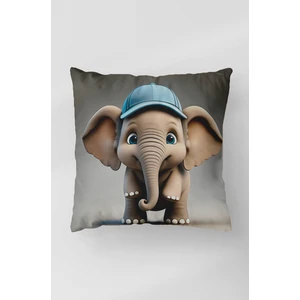 Çift Taraflı Çocuk Bebek Desenli Dijital Baskı Kırlent Kılıfı (Yüksek Kaliteli Mikropetek Kumaş)